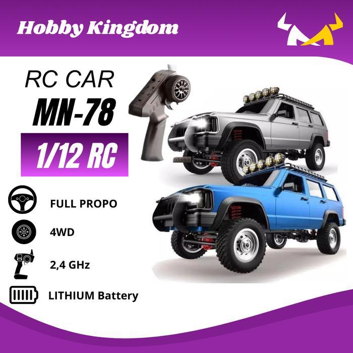 RC Offroad 4WD MN78 Cherokee 1/12 Full Propo Terbaru Offroad Crawler