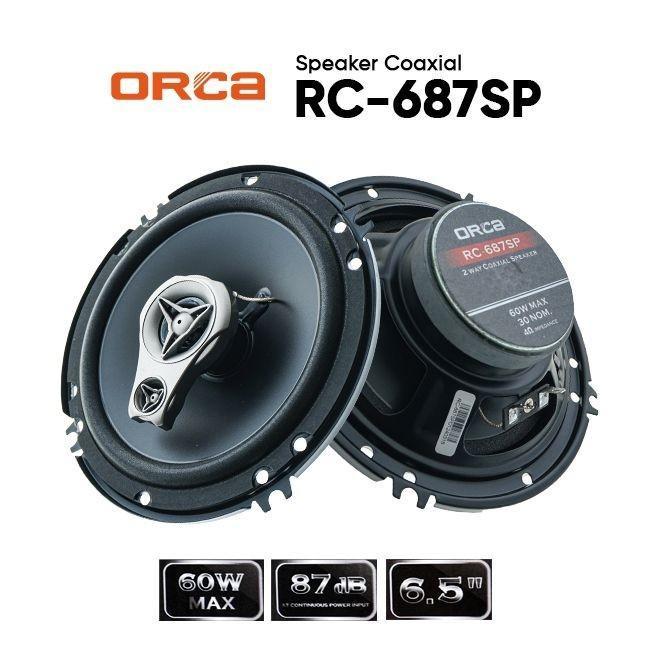 "New" Speaker Orca RC 687 6 Inch/ Speaker Orca 6.5 Inch Mobil Universal