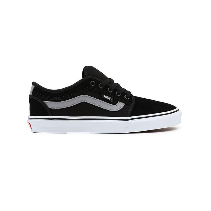 OFF WALL SEPATU OFF THE WALL | CHUKKA LOW SIDE STRIPE BLACK GREY WHITE - 37 THE WALL | CHUKKA LOW SI