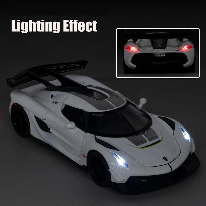 Diecast Miniatur Koenigsegg Jesko Sport Car Mainan Koleksi Skala 1:32 Tbk