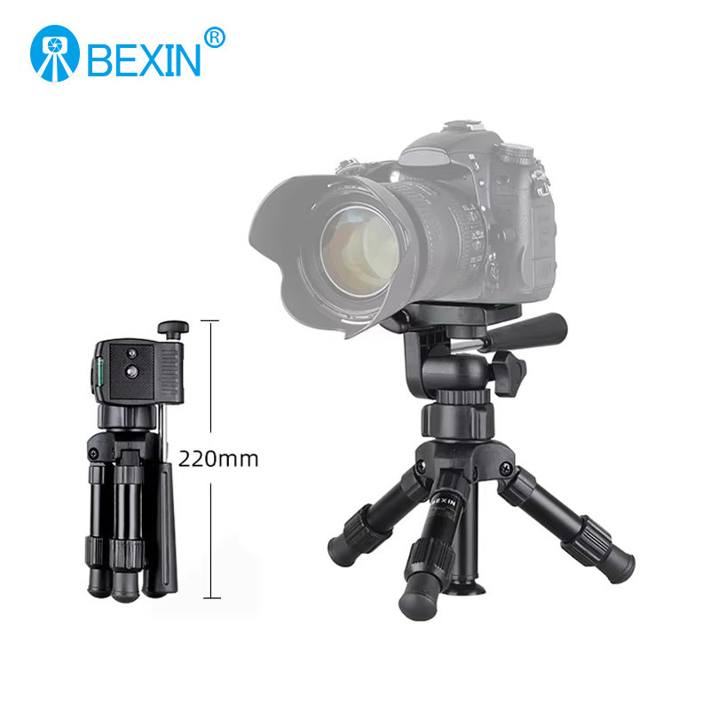 BEXIN Mini Photography Tripod Outdoor Travel Portable Lightweight Tripod Camera Stand with Panoramic