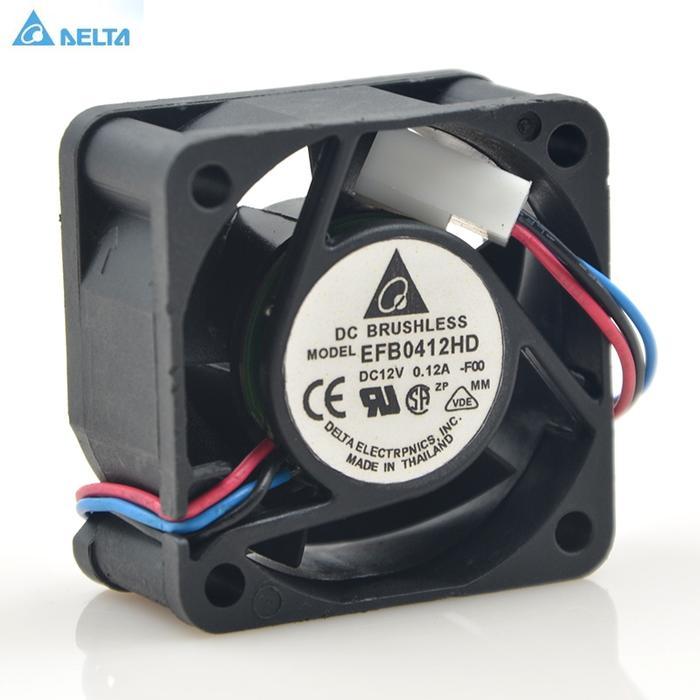 TERLARIS delta EFB0412HD 40*40*20 4cm 40mm 12V 0.12A 3-pin power supply switch BISA GOSEND