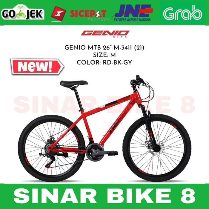 Sepeda Gunung 26 Inch MTB GENIO 3411 New 2021