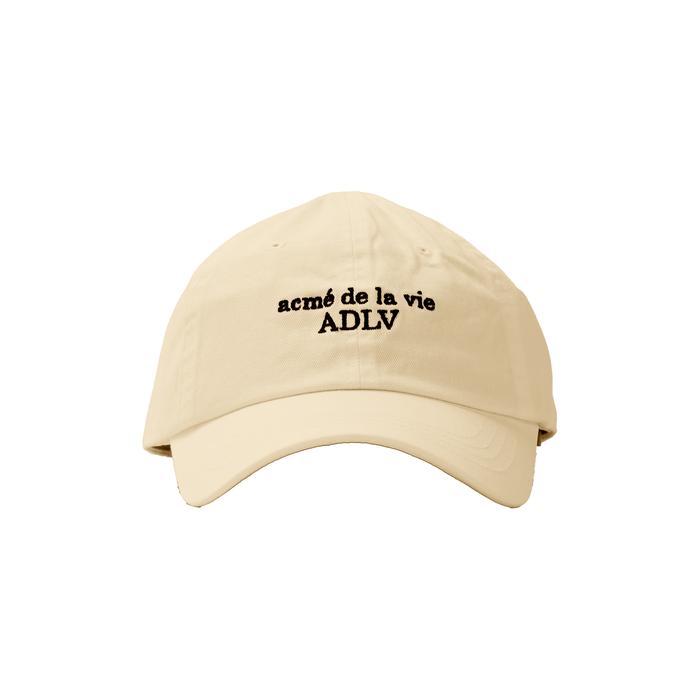 ADLV Basic Logo Topi Baseball Cap Warna Beige Bahan Katun Logo Beige Cap (100% )
