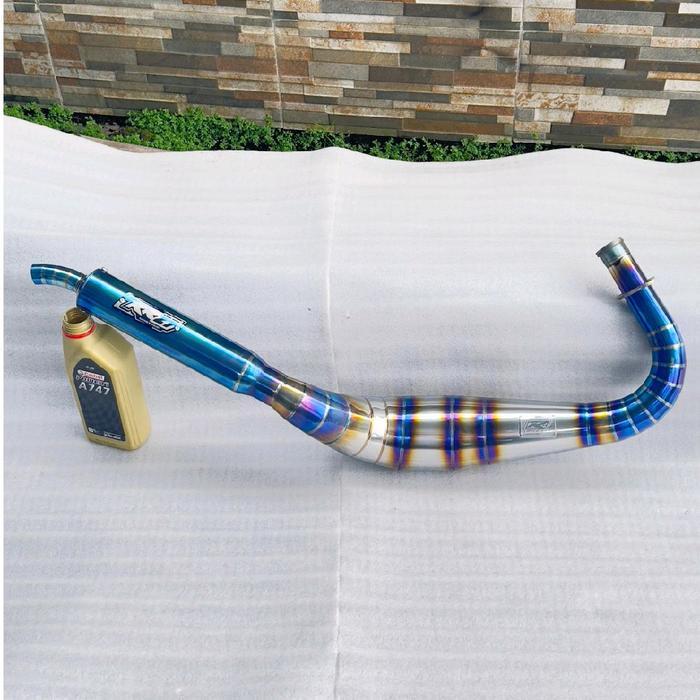 Knalpot Rx King Knalpot Kobra Stainless Blue Se {Special Edition} Rr27 Exhaust Motorcycle