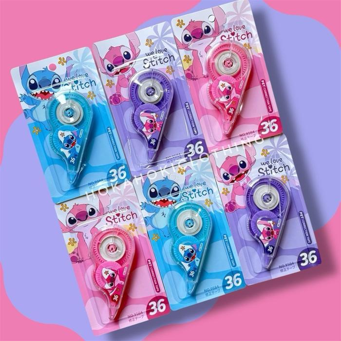 Tipe-X Karakter Lucu Penghapus Penatip-Ex Kertas Mini / Tip Ex Stitch / Tip Ex Lilo & Stitch/