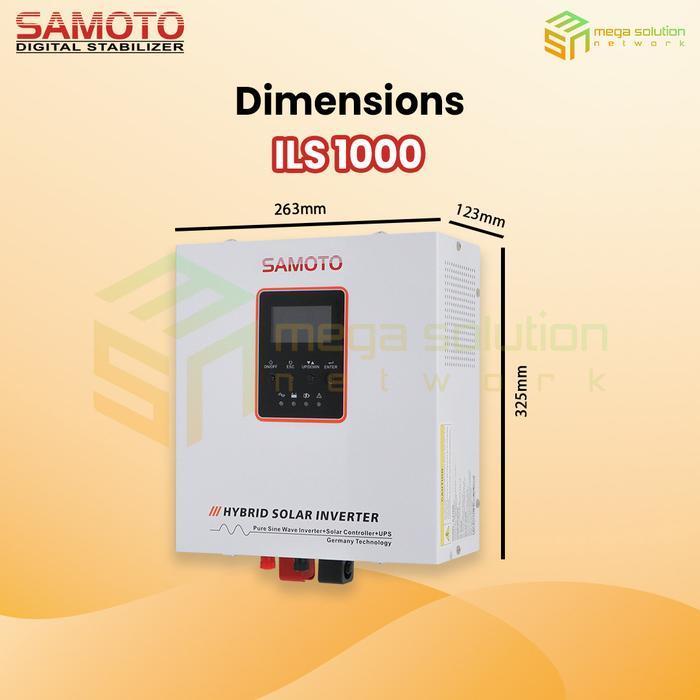 Inverter Samoto Ils1000 Low Frequency Pure Sinewave 12V 1000Va 800W Hybrid Solar Inverter Solar