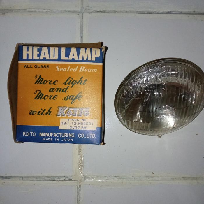 Lampu Sealed Beam Mobil Koito 12V 37.5W 4B-1-12 Kaki 2