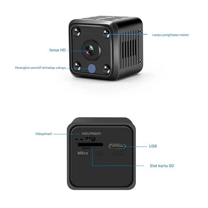 Kamera Mini X6 Dv Micro 1080P Camera Kamera Ip Mini Wifi Kamera Olahraga Hd 1080P Pengawasan