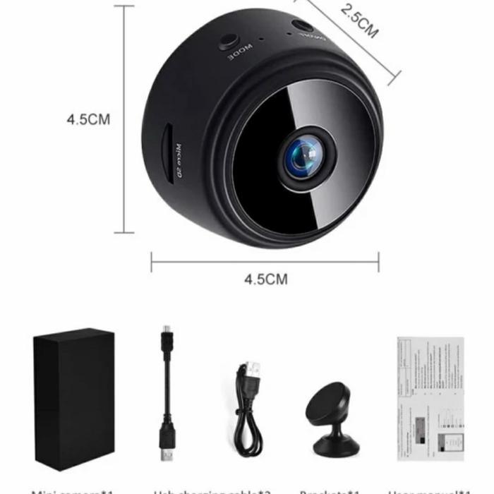 Spy Cam A9 Mini Camera Wifi 5Mp Micro Kamera Kecil Smart Ip Cam Cctv Tbk