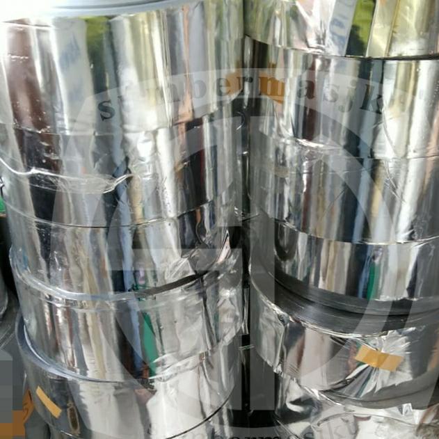 Plastik Metalize Roll 12Cm / Plastik Kemasan Packaging Kopi Snack Sachet