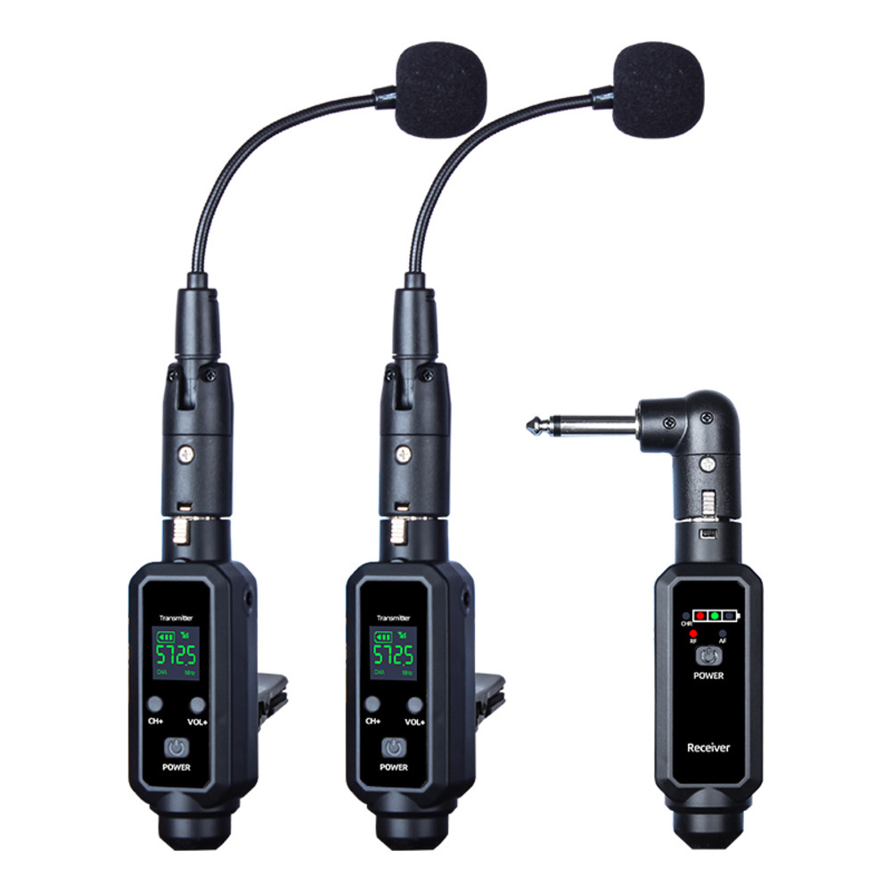 Wireless UHF Saxophone Microphone System Wireless UHF Saxophone Microphone System Clip-On Radio