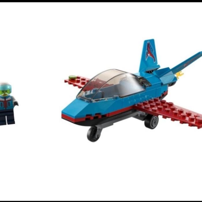 Lego 60323 City Stunt Plane -Pesawat Terbang Jet