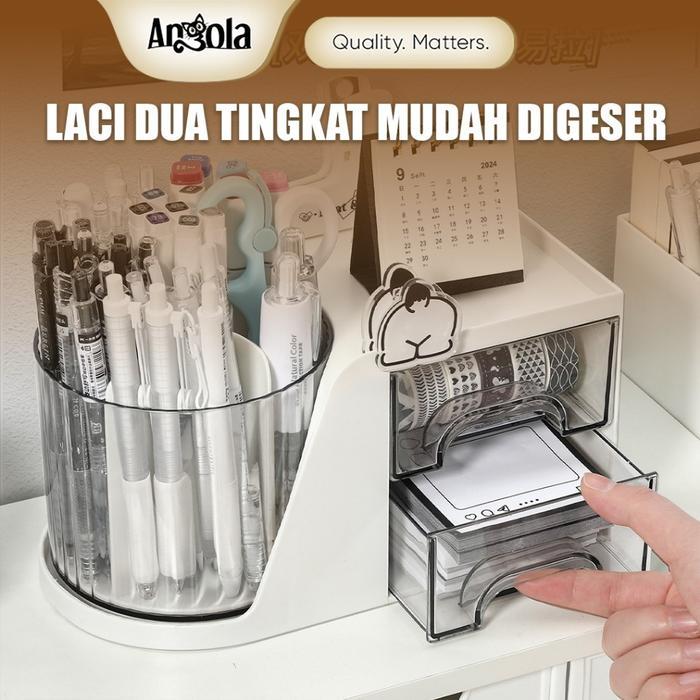 TP Angola Rak Laci kotak pensil C34A Organizer stationery Kotak Pensil Meja Laci mini Kotak Alat