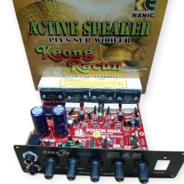 KIT POWER SPEAKER AKTIF PLUS SUBWOOFER KEONG RACUN 1700 Watt Amplifier