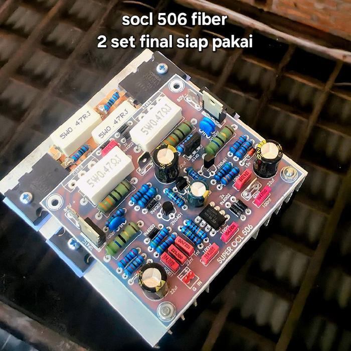 socl 506 lengkap transistor final pcb fiber fr 4