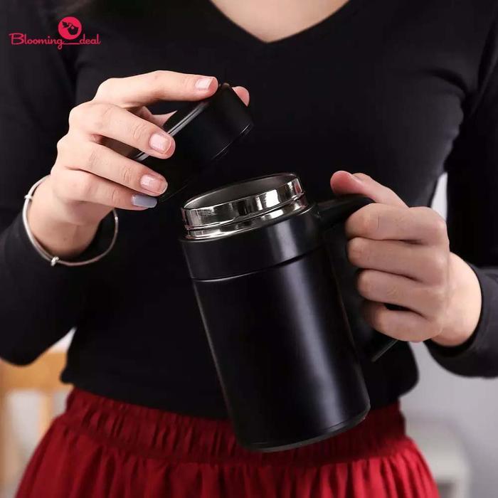 Tumbler Coffee Mug Coffee Tea Cup Stainless Steel 400ml (HN22) Cangkir
