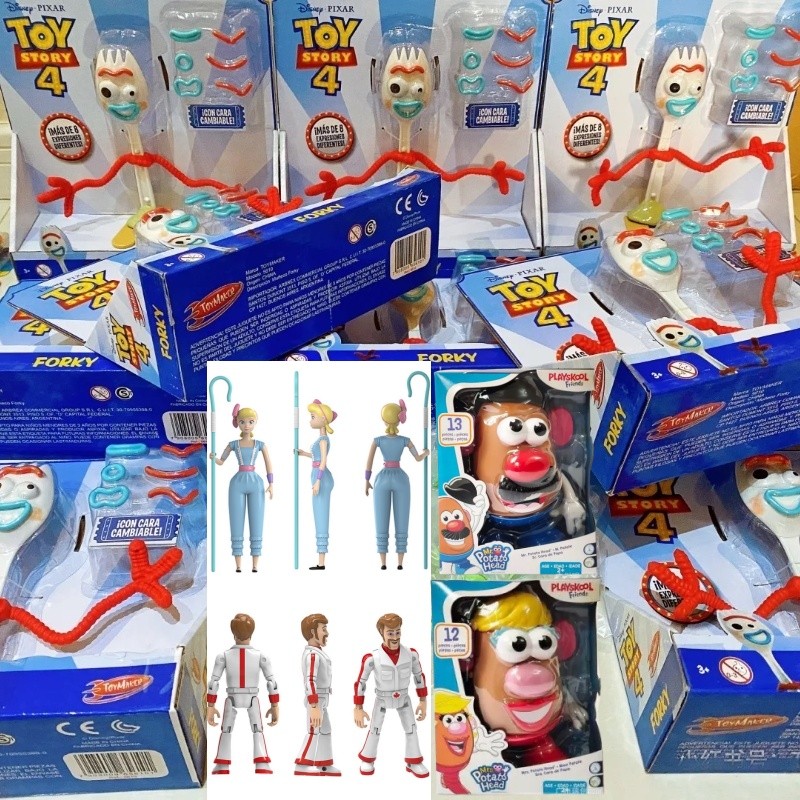 Toy Story Forky Woody Buzz Action Figures Set - Cute Collectible Modle Plastic DIY Interchangeable