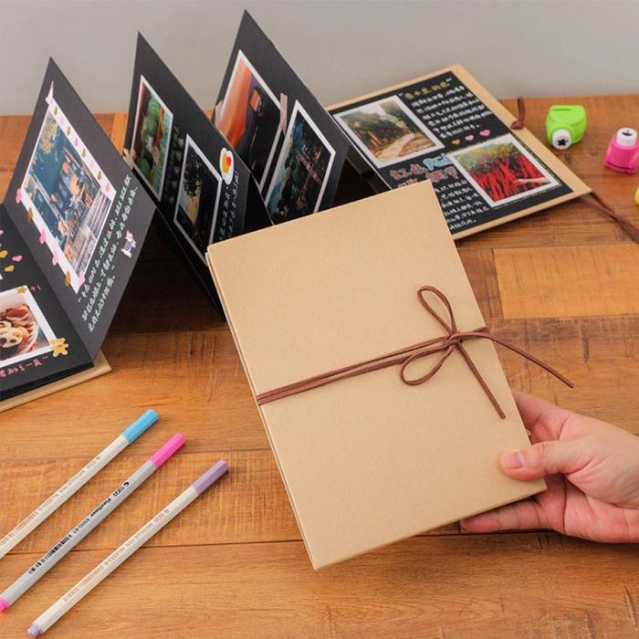 Melayani Faktur Pajak Mini Album Scrapbook Polos Lipat Hitam - Scrapbook Mini Lipat Polos Hitam
