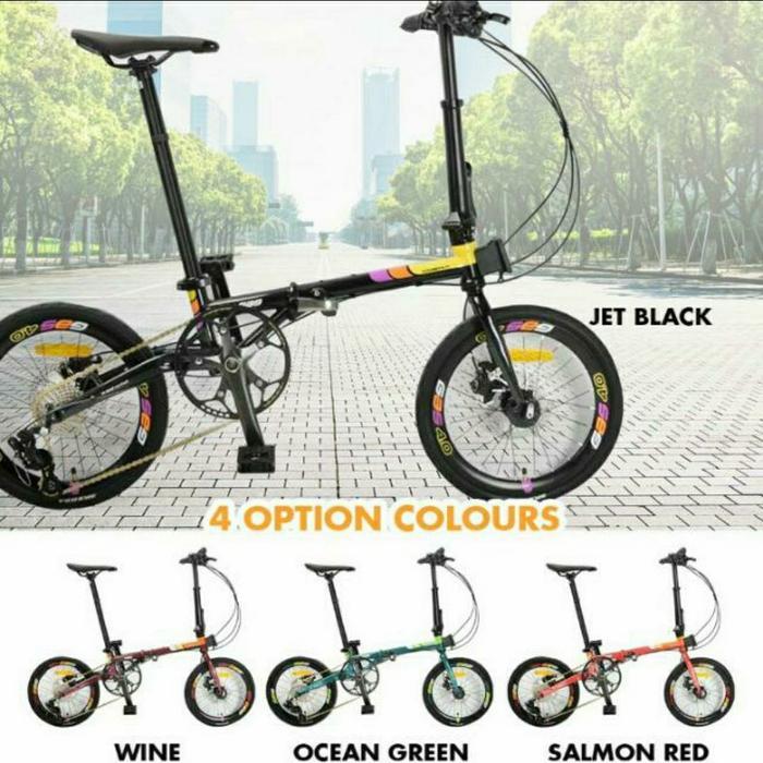 Sepeda Lipat 16 Inch Rubick Gas Sensah 10 Speed Hydrolic