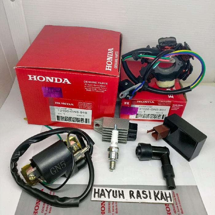 CDI PAKET 6ITEM GN5 HONDA GRAND SUPRA X LAMA LEGENDA REVO 100CC ORIGINAL Motorcycle