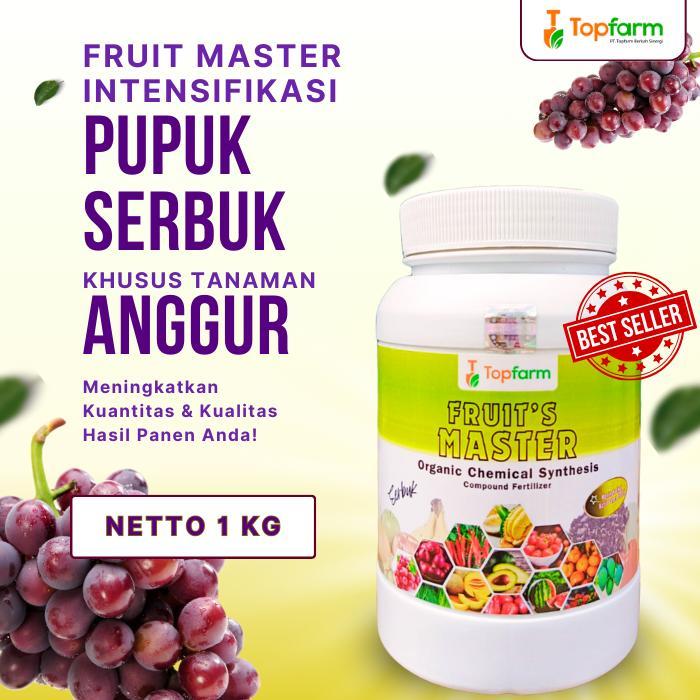 Pupuk Anggur Topfarm / Pupuk Anggur Serbuk / Pupuk Pelebat Buah Anggur / Pupuk Pembesar Buah Anggur