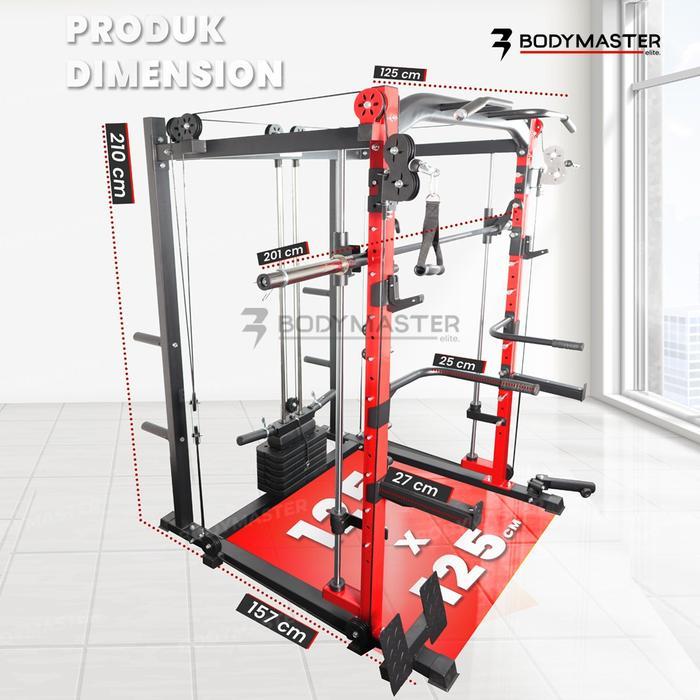 Bodymaster Smith Machine Bm-2070 - Power Rack Functional Bench Press