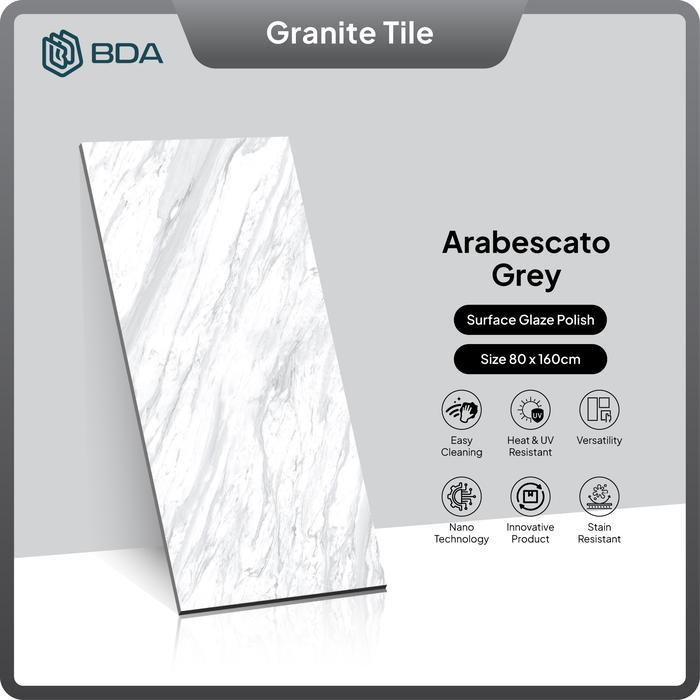 NEW PRODUK BDA GRANITE TILE GRANIT 80X160 KERAMIK LANTAI 160X80 KERAMIK DINDING BIG SLAB ARABESCATO