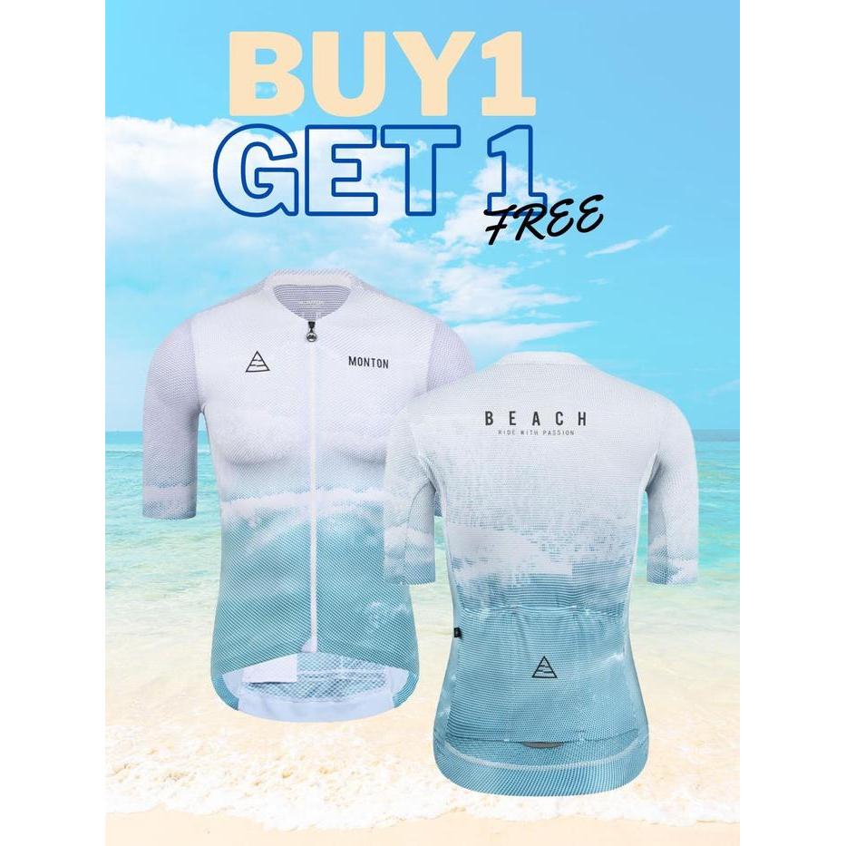 Buy 1 Get 1 Jersey Monton Beach Aqua Man and Women