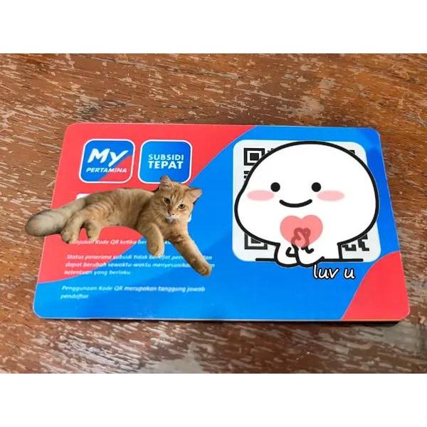 "New" MyPertamina Skin Stiker Kartu ATM E Money Flazz Barcode My Pertamina