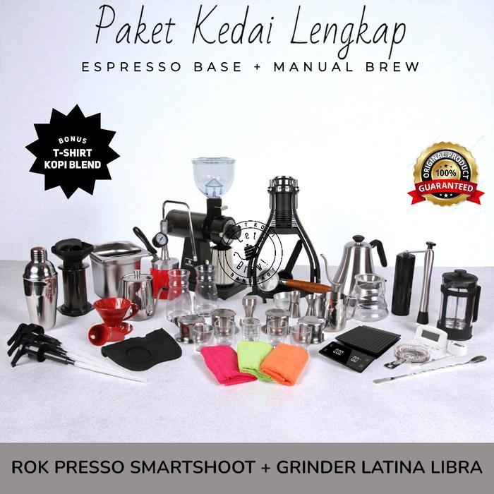 PAKET KEDAI KOPI LENGKAP - ROK PRESSO SMARTSHOOT + GRINDER