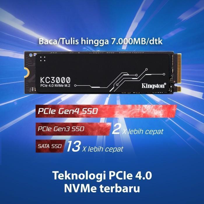 TERLARIS SSD Kingston KC3000 512GB 1TB 2TB 4TB - SSD Internal M.2 NVMe PCIe Gen 4