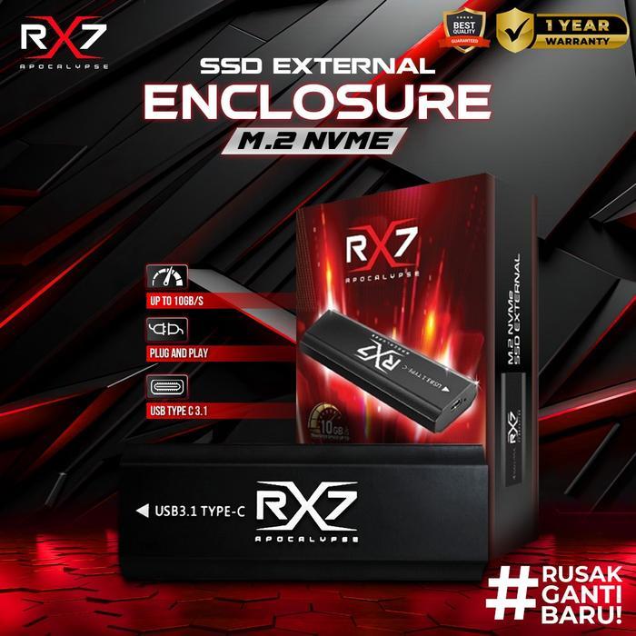 TERLARIS SSD M2 NVME EXTERNAL 2TB RX7 / ENCLOSURE M2 NVME + M2 NVME 2TB RX7