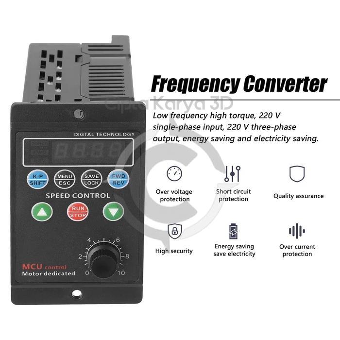 TERLARIS Inverter Motor Speed Controller Driver Frequency Converter VFD Variable Drive