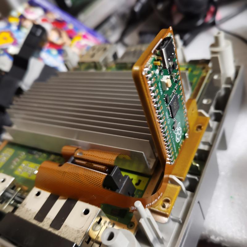 With RP2040 NGC Swiss Picoboot Flippydrive MOD PicoLoader Solder-Less For GameCube DOL-001/DOL-101