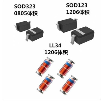 LL34 LL4148 SOT-23 SOD323 SOD123 3v-30v SMD Zener Diode Book 1/2W Package Assorted Kit Sample Book