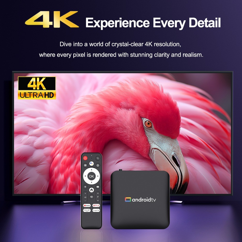 H96Max S905L3 Smart Android 14.0 Smart TV BOX WIFI6 H313 ARM Cortex A53 2GB 8G/16G 2.4G/5G 4K HD