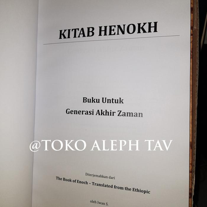 Kitab Henokh - Buku Untuk Generasi Akhir Zaman
