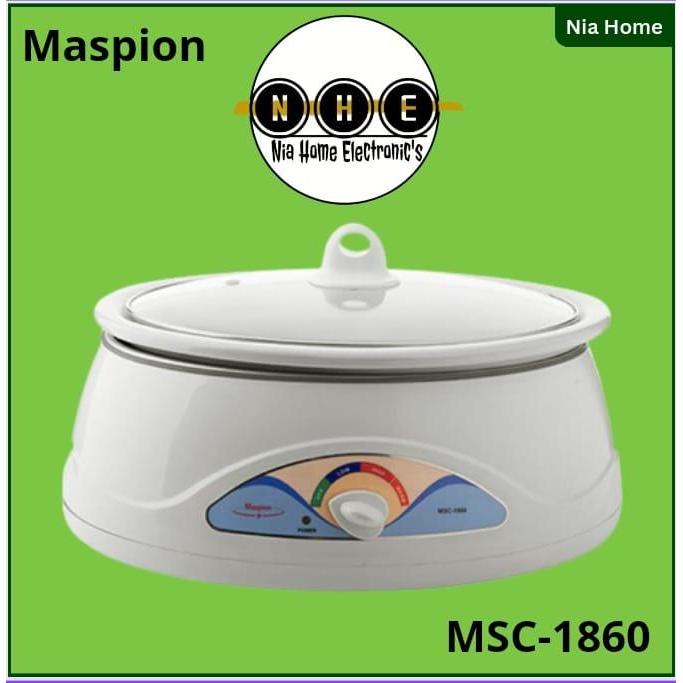 Promo Slow Cooker Maspion 6 Liter - Msc1860 Msc-1860 Msc 1860 Terlaris