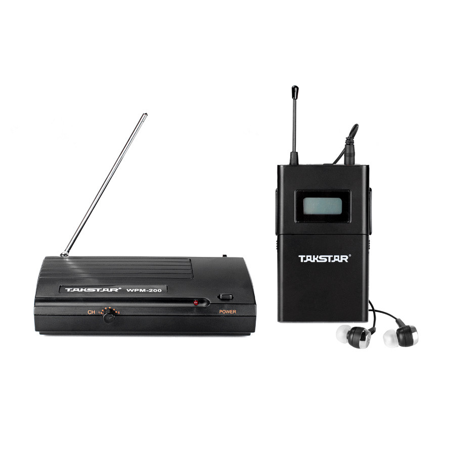 Takstar wpm200/wpm200 UHF Wireless Monitor System In-Ear Stereo Wireless Headset Stage monitors 1