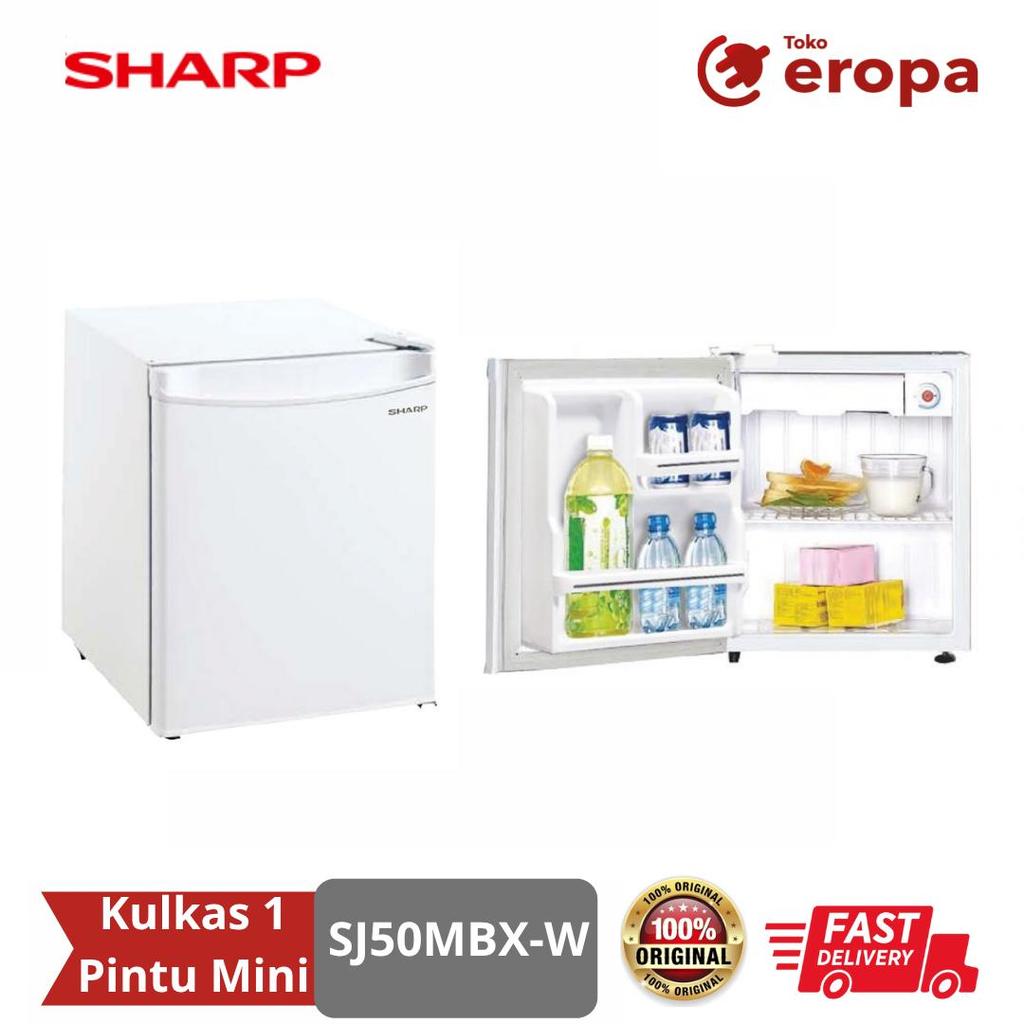 Kulkas 1 Pintu Mini Sharp SJ50MBX-W
