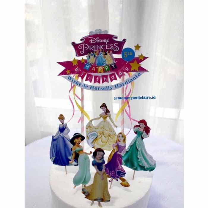Cake Topper Princess/Hiasan Kue Princess/Topper Kue