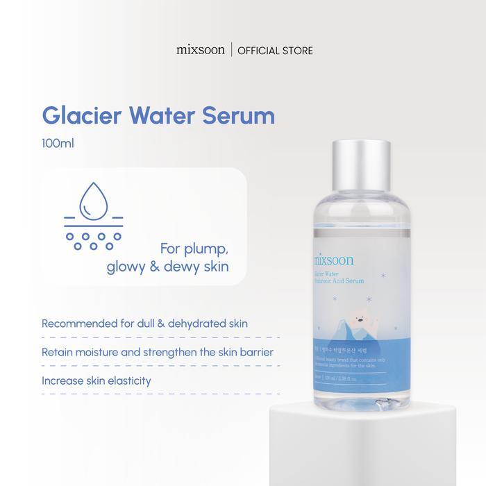 MIXSOON Glacier Water Serum Pelembap Wajah dengan Hyaluronic Acid - Glacier Water Hyaluronic Acid Se