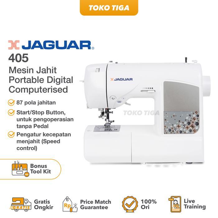 Mesin Jahit Jaguar 405 / Dqs405 + Meja Tambahan Digital Computerised Terbaru 
