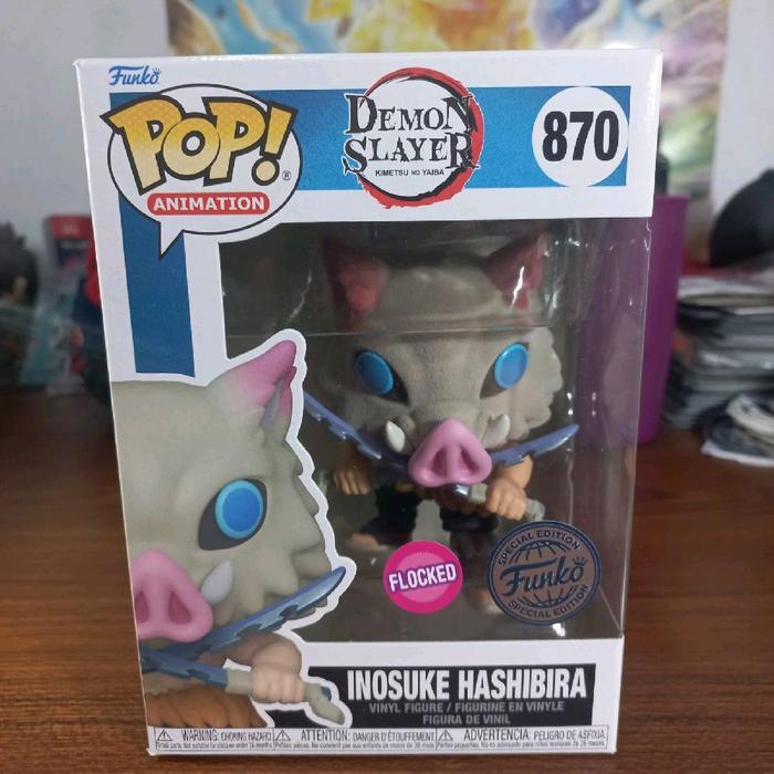 HOT SALE FUNKO POP DEMON SLAYER - INOSUKE HASHIBIRA FLOCKED FUNKO SPECIAL EDITION TERMURAH