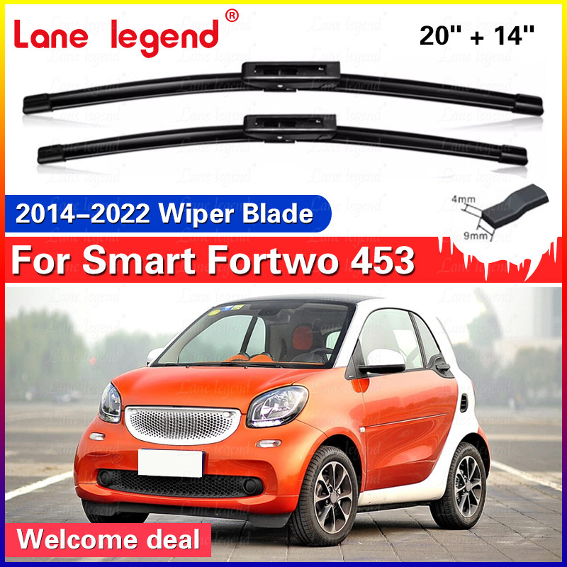 Car Front Wiper Blade For Smart For Two 453 C453 A453 2014 2015 2016 2017 2018 2020 2021 2022