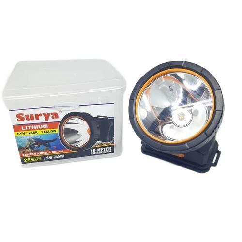 Surya Senter Kepala Lampu Lithium LED Kuning 25 Watt - SYH L256R