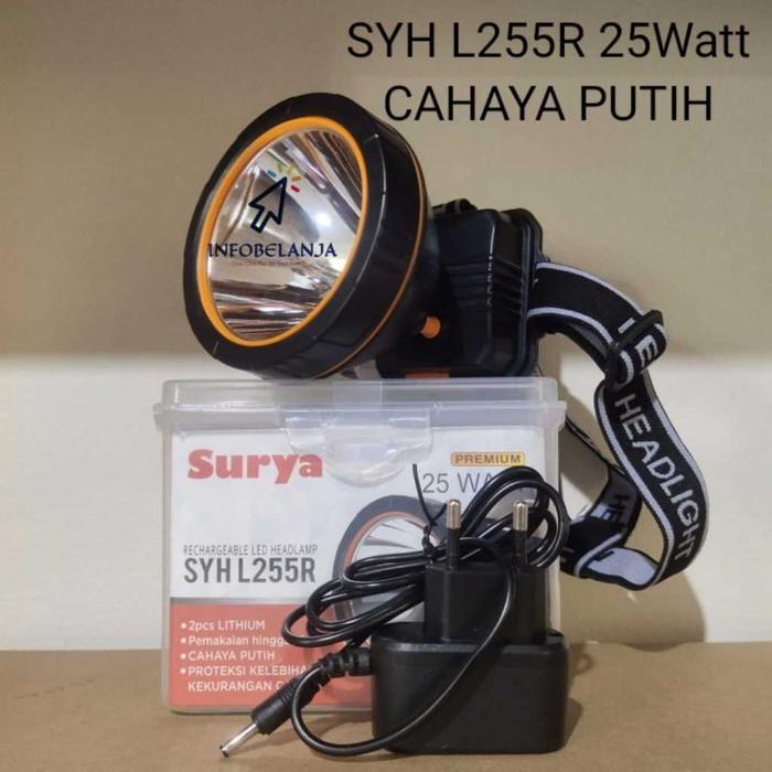 Senter Kepala Surya SYH L 255 R 25 Watt Cahaya Putih