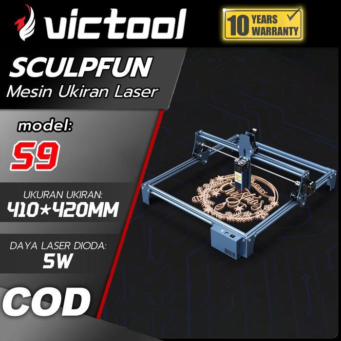SCULPFUN S9 5W Authentic Laser Cutting Laser Engraver Mesin Ukiran Laser Mesin pemotong laser Mesin