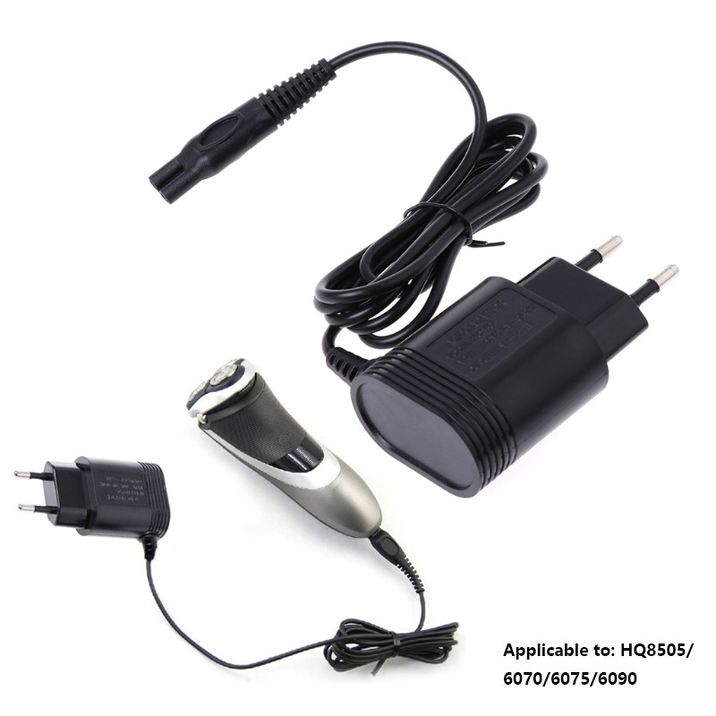 2-Prong Charger EU Plug Power Adapter for PHILIPS Shavers HQ8505/6070/6075/6090 Shaving Machine 15V